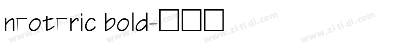 neoteric bold字体转换